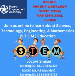 online parent workshop on STEAM Cover Page